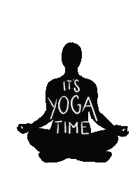 katazee yoga exercise meditation healing Sticker