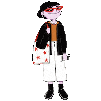 Girl Calling Sticker