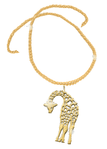 Fashion Gold Sticker by More Giraffes