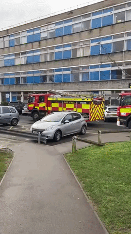 Emergency Services Attend 'Cleaning Chemical Spill' at Watford Hospital