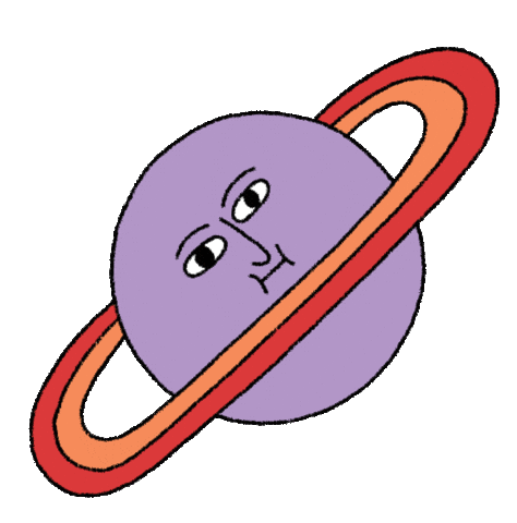 Space Planet Sticker by Aysha Tengiz