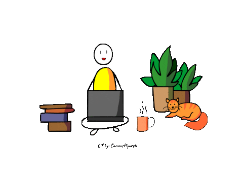 Work From Home Visual Thinking Sticker by Curious Piyuesh