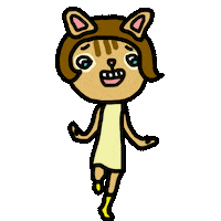 Happy ねこ Sticker