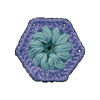 EddnaOfficial hexagon haken haak virka Sticker