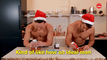 Male Models Decorate Their Ideal (Gingerbread) Men