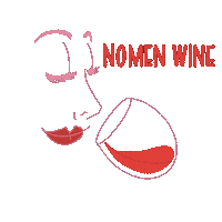Adventure Wineglass Sticker by Nomen Wine