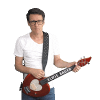 Guitar Brille Sticker by Bewie Bauer