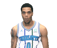 happy miles bridges Sticker by Charlotte Hornets