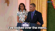 michelle obama dinner GIF by Obama