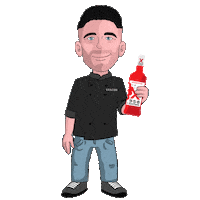 958SANTEROWINES red animated cocktail mix Sticker