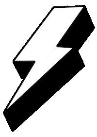 Lightning Bolt Wow Sticker by Wavestorm
