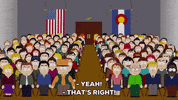 town hall randy marsh GIF by South Park 