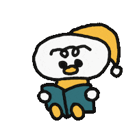 Illustration Read Sticker