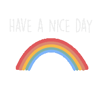 Have A Nice Day Rainbow Sticker