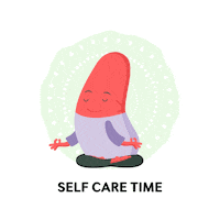 nkfmy peace meditation self care selfcare Sticker