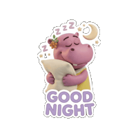 Tired Good Night Sticker