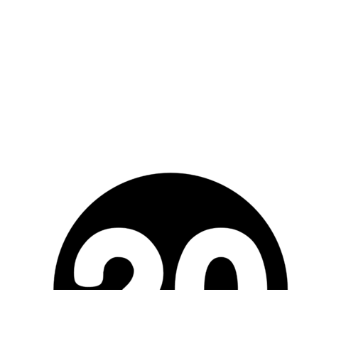 Number Blanco Sticker