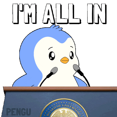 Im All In Sticker by Pudgy Penguins