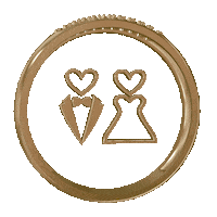 Wedding Gold Sticker by Hochzeitsrausch Brautmoden