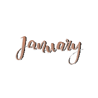 January Month Sticker