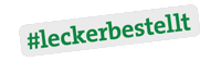 leckerbestellen online tasty lecker deliver Sticker