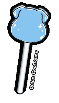 Neon Paleta Sticker by Dulces Cool Toons