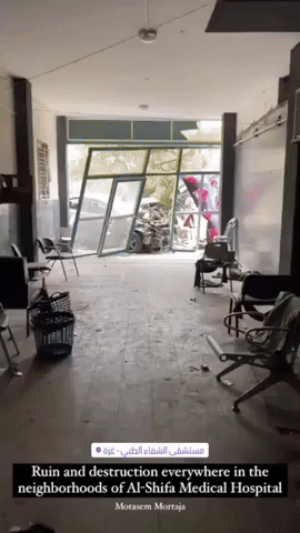 Footage Reveals Devastating Damage Around al-Shifa Hospital