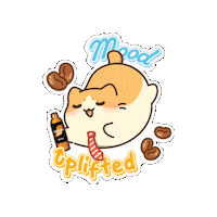 Cat Coffee Sticker by Bichi Mao