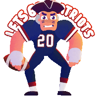 New England Patriots Nfl Sticker by Manne Nilsson