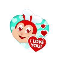 i love you hearts Sticker by Jollibee
