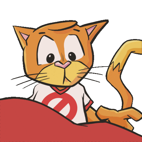 Scaredy Cat Whats That Sticker by VeeFriends