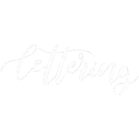 Typography Lettering Sticker