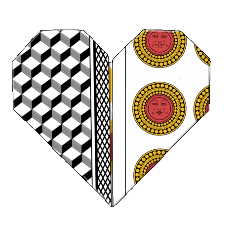 distrattamente giphyupload heart cuore origami Sticker
