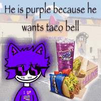 Hypebeast_The_Bean purple arc tacobell neco GIF