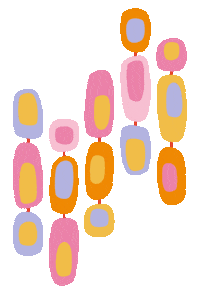 50S Blobs Sticker by Erstwilder
