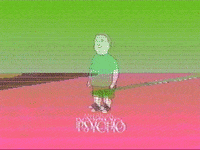 markvomit glitch vhs american psycho bobby hill GIF