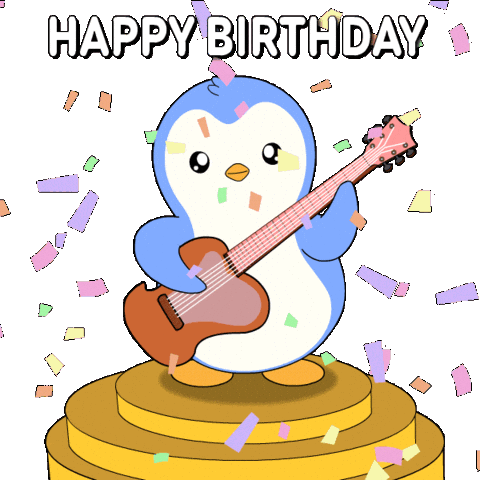 Happy Birthday Sticker by Pudgy Penguins