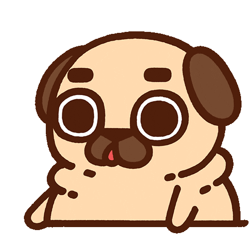 Tired Do Nothing Sticker by Puglie Pug