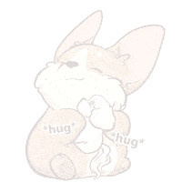 ryansylvia hugs corgi yummyhoneyporky Sticker