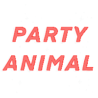 Celebrate Party Animal Sticker
