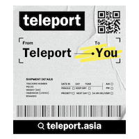 teleportasia delivery cargo teleport logistic Sticker
