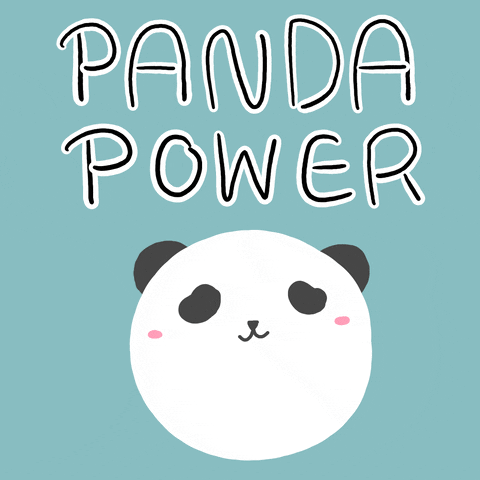 fablesden cute kawaii doodle panda GIF