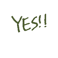 hoyvonne yes green ok yeap Sticker