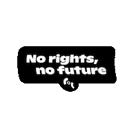 COCNederland rechten coc nederland no rights no future coc nld Sticker