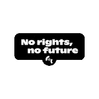 COCNederland rechten coc nederland no rights no future coc nld Sticker
