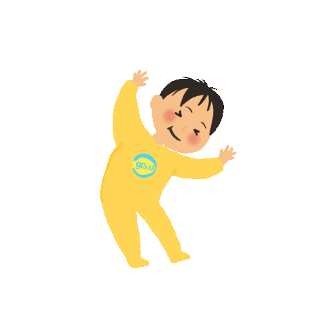 grouuid happy baby surprise fly Sticker