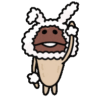 Raise Hand Nameko Sticker