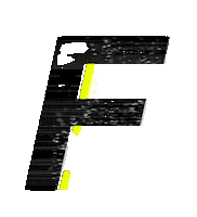 Glitch F Sticker by #BASILIO
