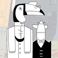 kornelille glasses tongue casino tuxedo GIF