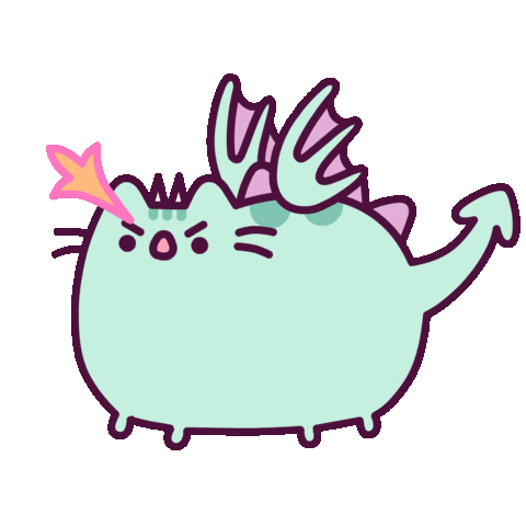 Angry Cat Sticker by Pusheen